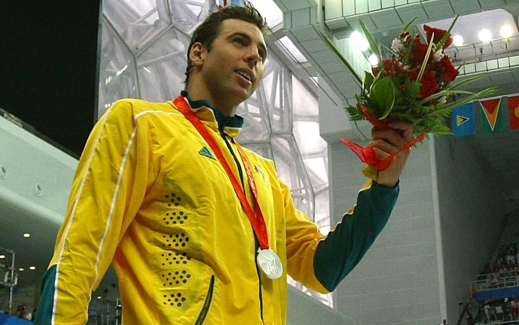 Australian swimmer Grant Hackett.