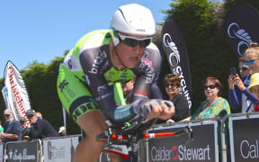 Michael Vink in action at the national road championships