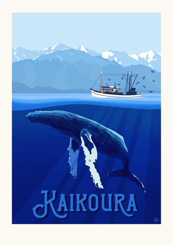 Kaikoura poster/ Lisa Nicole Moes