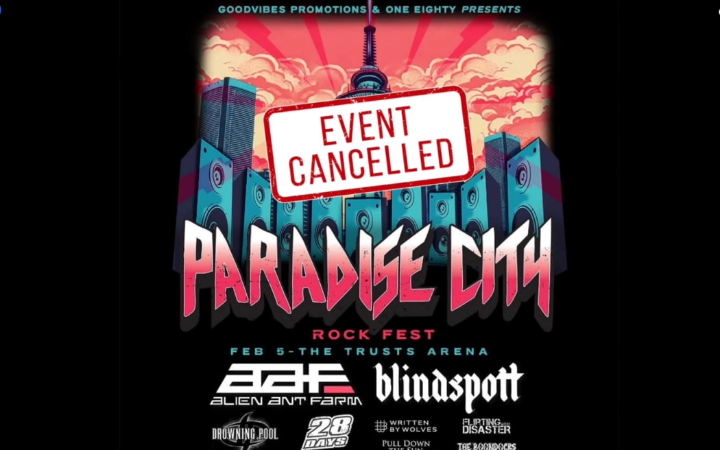 Yet another music festival has been cancelled, as the the Paradise City Festival has been cancelled, citing low ticket sales.