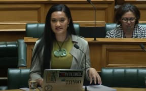 Hana-Rawhiti Maipi-Clarke addresses the House on the Local Government (Electoral Legislation and Māori Wards and Māori Constituencies) Amendment Bill on 24 July, 2024.