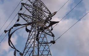 Photo of plastic wrapped in Coromandel transmission line