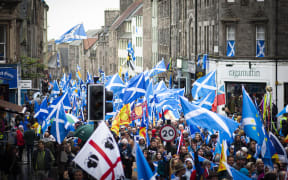 Pro-Scottish independence supporters.