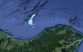 The swarm of earthquakes off White Island.