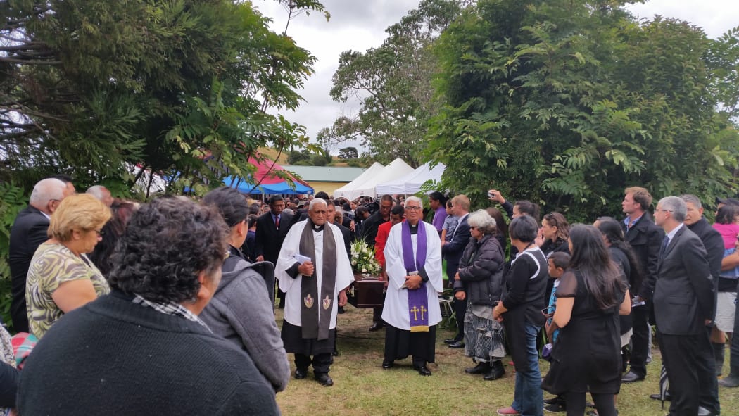 Ngati Porou leader Apirana Mahuika's tangi at Rahui Marae on the East Coast.