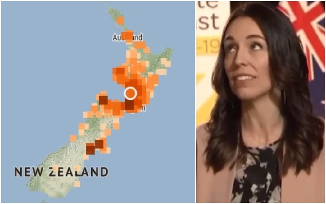 Prime Minister Jacinda Ardern was being interviewed on Newshub's AM Show when the quake hit.