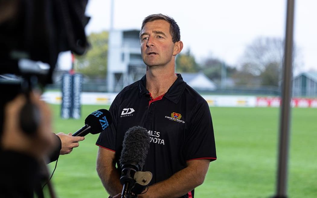 Canterbury FPC coach Jimmy Sinclair.