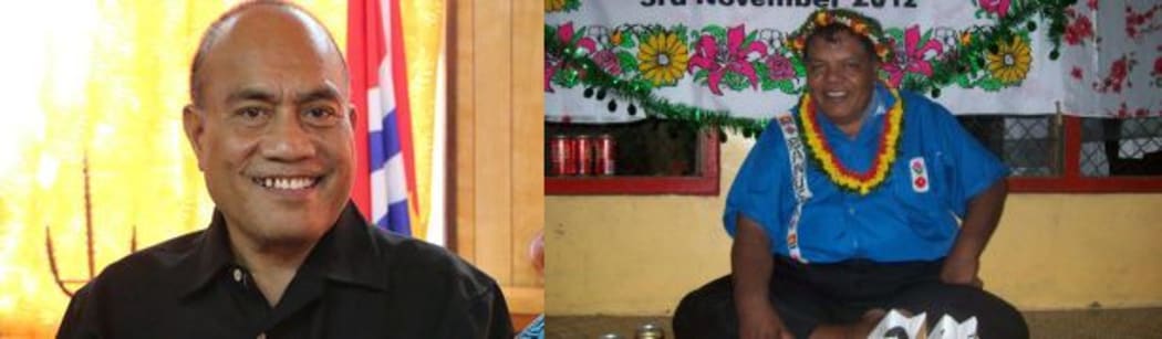 Taneti Maamau (left) and Banuera Berina