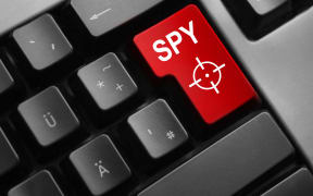 dark grey keyboard red button spy crosshair
