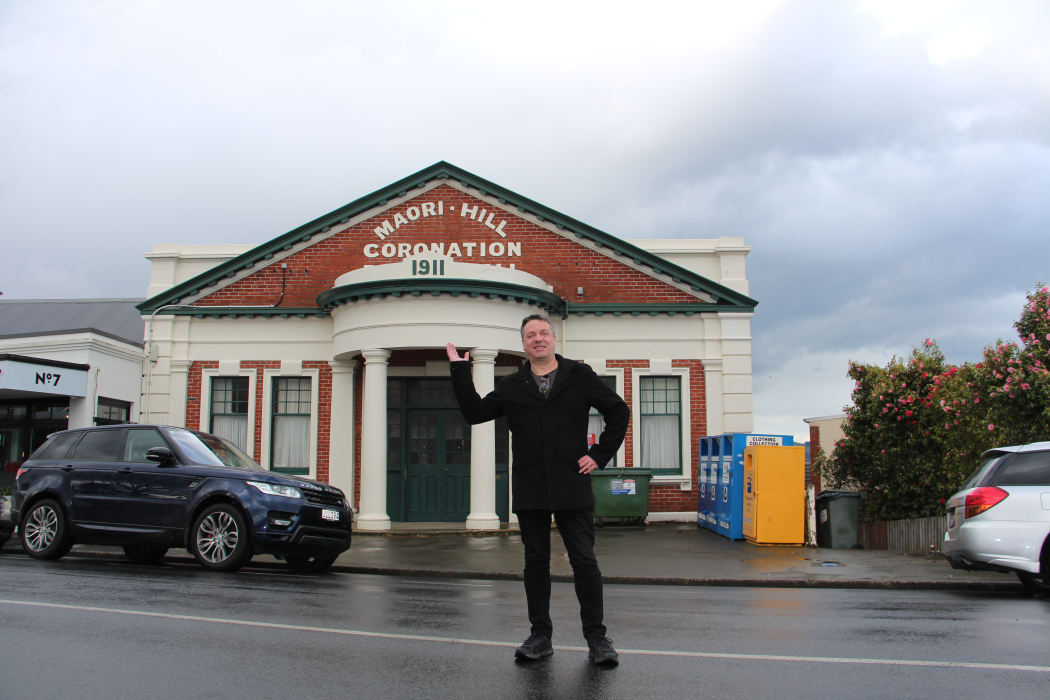 Martin Phillips outside Coronation Hall