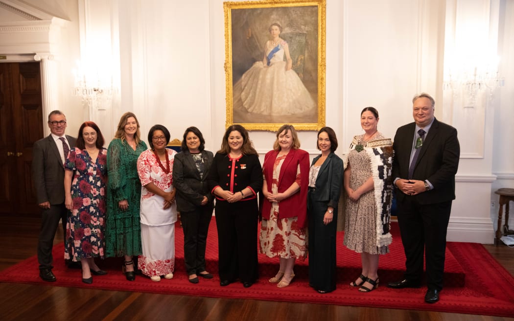 Labour Ministers are sworn in by the Governor-General in a ceremony at Government House.