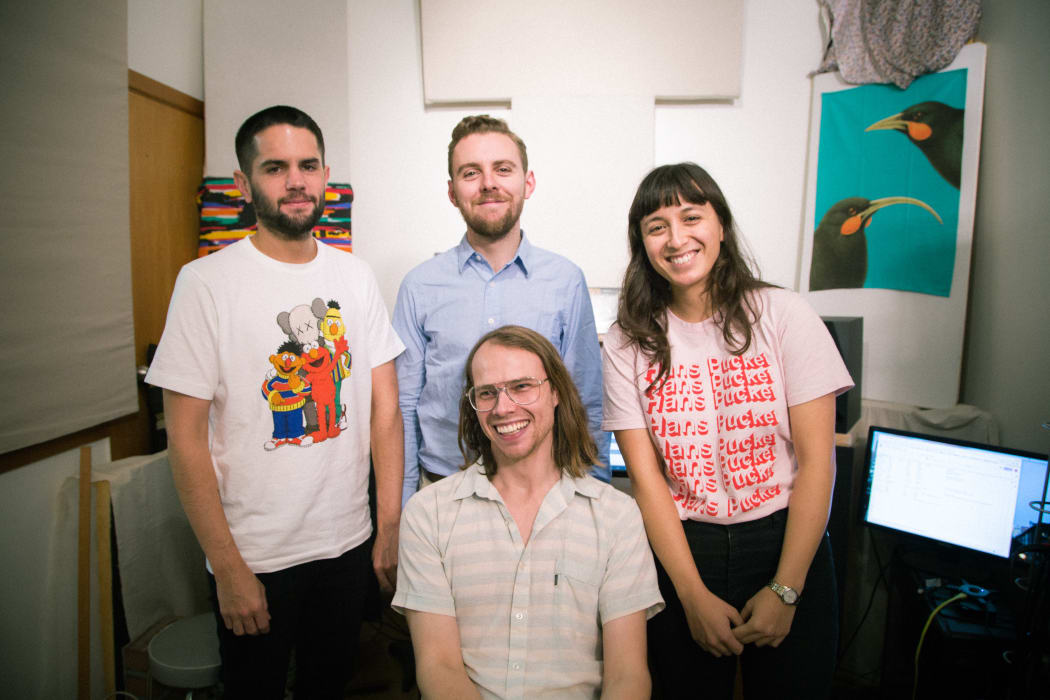 The Beths in their studio