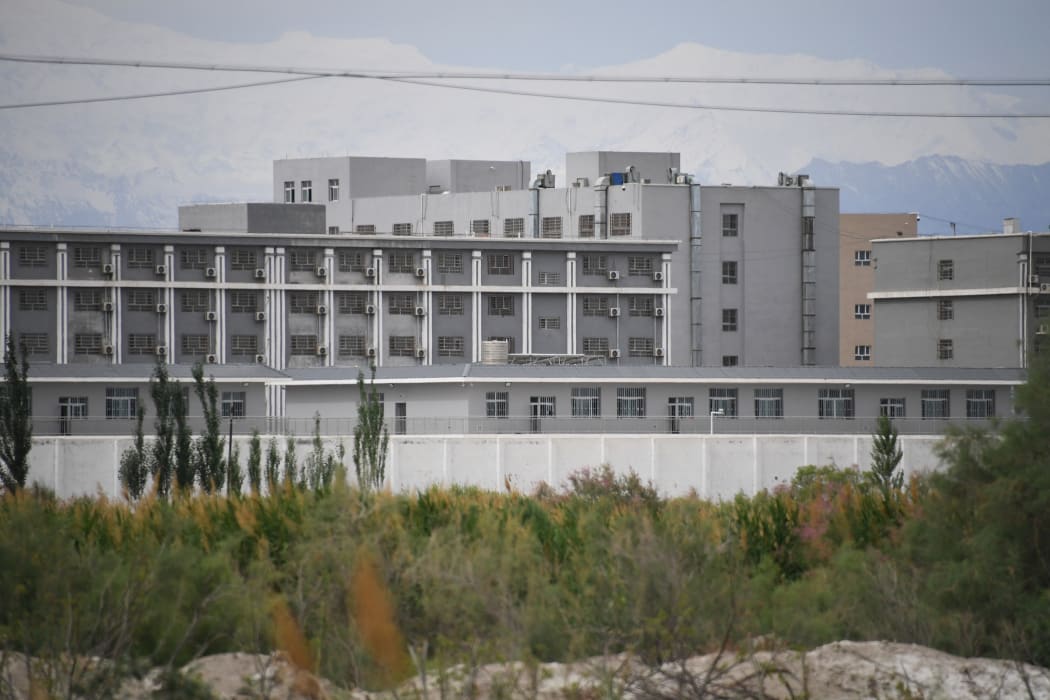 A facility believed to be a re-education camp where mostly Muslim ethnic minorities are detained, north of Akto in China's northwestern Xinjiang region (pictured on June 4, 2019).