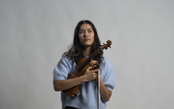 Violinist Mana Waiariki