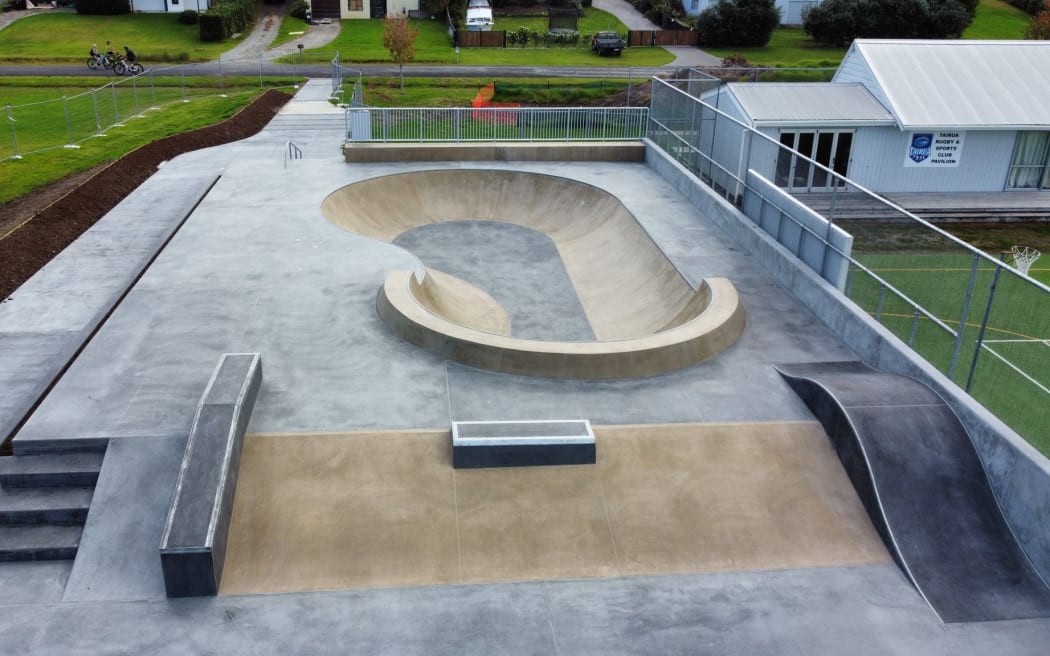 The Tairua Skate Park just before its launch event in April 2024.