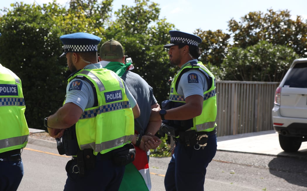Iranian Embassy protest - Wellington 13 January 2026