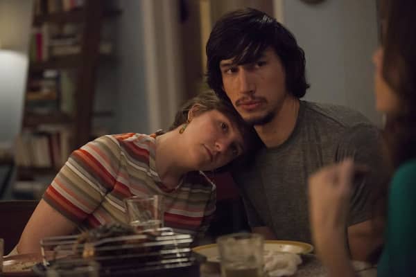 Lena Dunham and Adam Driver in Girls (2012).