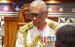 Fijian President Ratu Naiqama Lalabalavu delivers his address to MPs during the opening of the fourth and final session of parliament. 16 February 2026