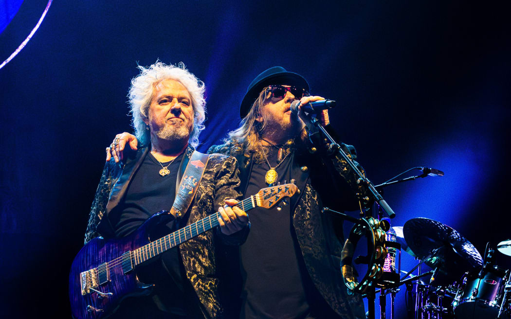 Toto plays at Spark Arena in Auckland. April, 2025.