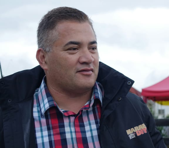 Former Māori broadcaster Te Anga Nathan at Whairiri Ngata's tangi at Hiruharama Marae near Ruatoria.