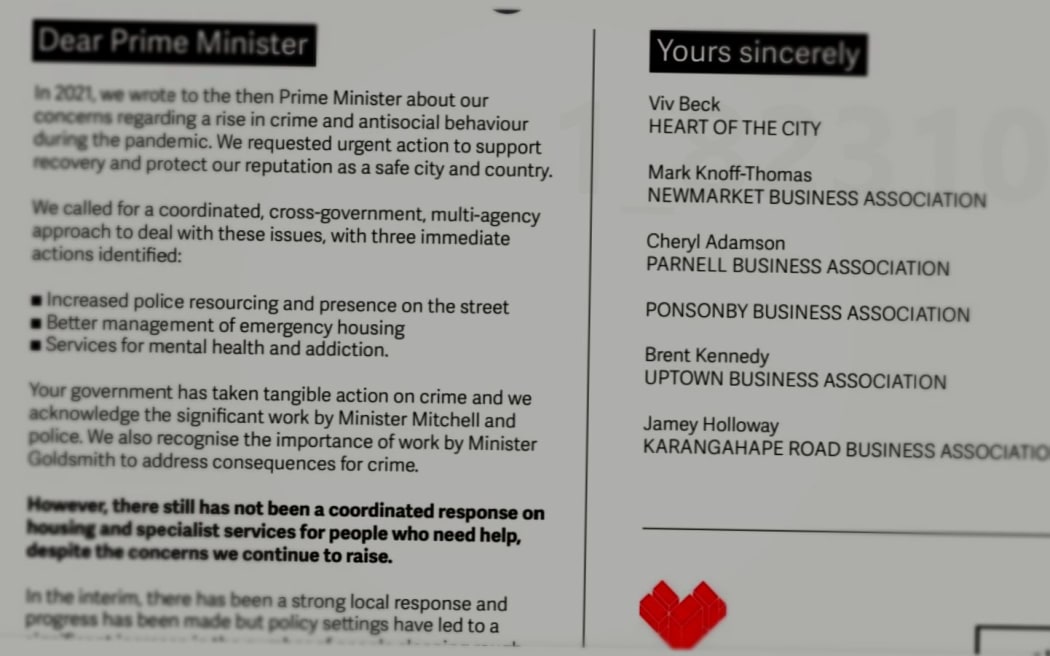 A group representing Auckland businesses put pressure on the PM to confront safety and security in the city last weekend.