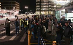 Evacuations at Wellington Airport after a fire.