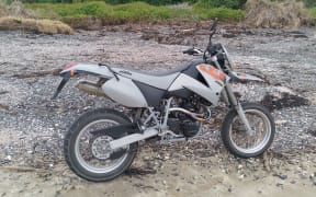 The traveller's bike before it was stolen and stripped.
