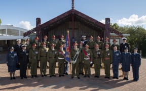 The New Zealand Defence Force contingent attending commemorations for the 75th Anniversary of the Battles of Cassino, in Italy.