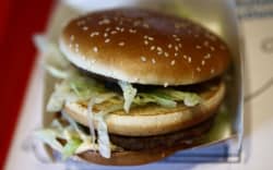 A Big Mac burger at a store in Chelm, Poland in October, 2023.