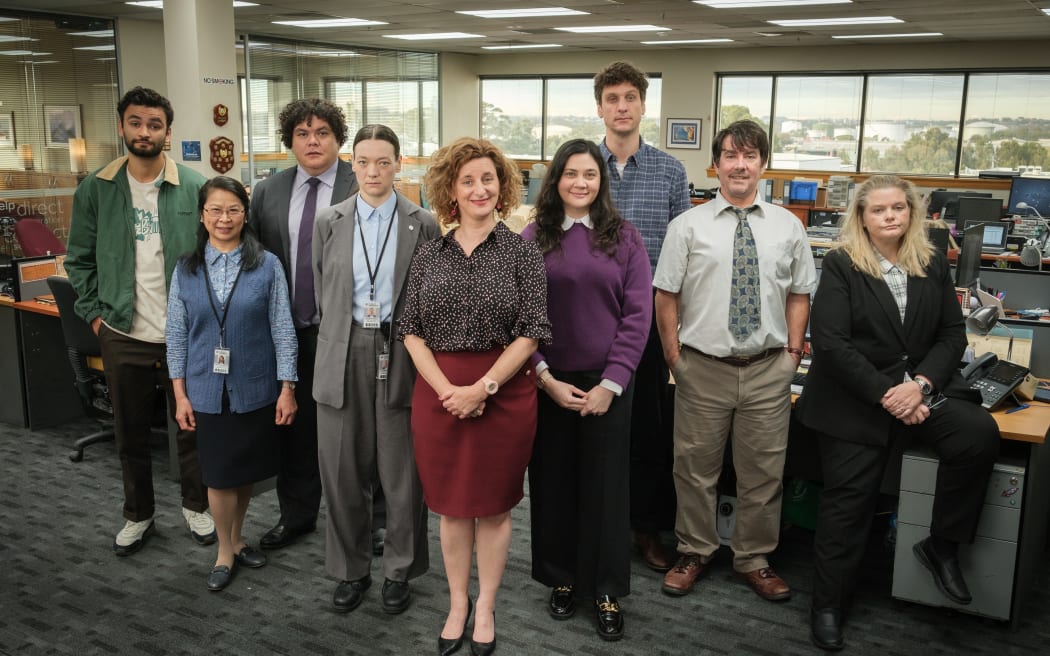 The cast of Prime Video's The Office Australia.