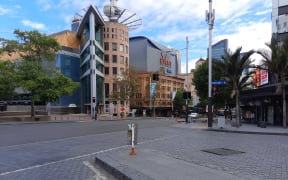 Central Auckland at 9am on the first morning of the latest level three lockdown.