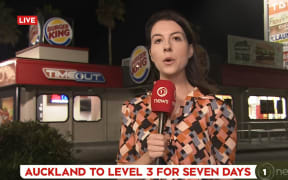 TVNZ reports from a new 'location of interest' during its live news special n Saturday.