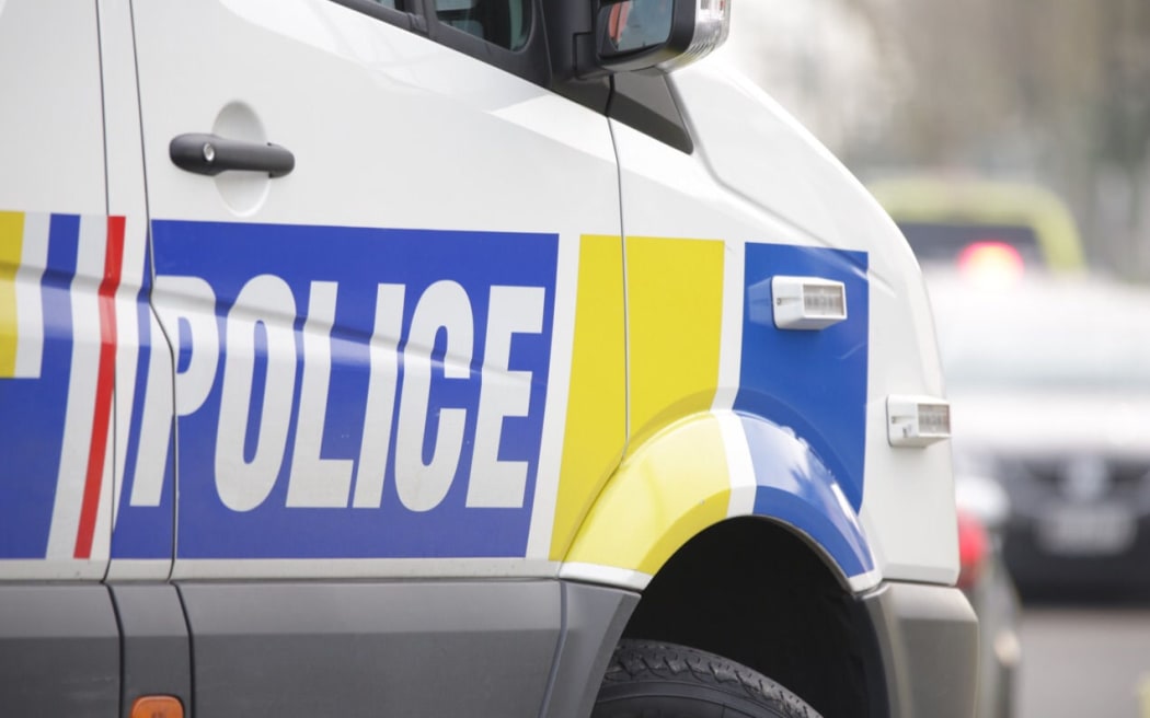 Police attend the scene of a cordon at Mangere.