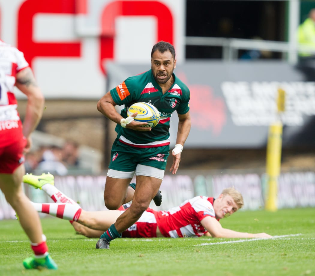 Telusa Veainu in action for Leicester Tigers.