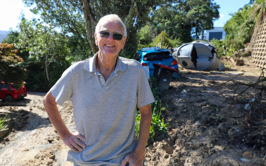Tairua slip - Mt Paku resident Tony Jacobs - 22 January 2026
