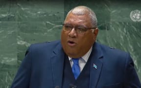 Fijian President Ratu Wiliame Katonivere speaking at the 79th Session of the United Nations General Assembly in New York. 26 September 2024