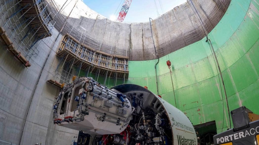 Watercare’s Hiwa-i-te-Rangi tunnel boring machine in Māngere.