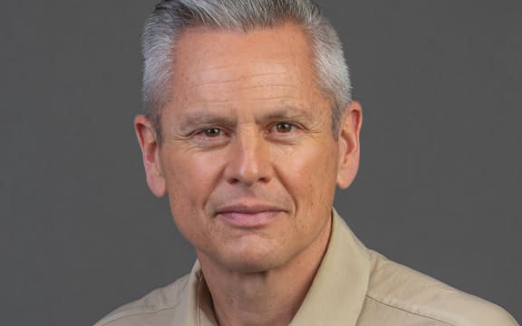 Guyon Espiner looking at the camera