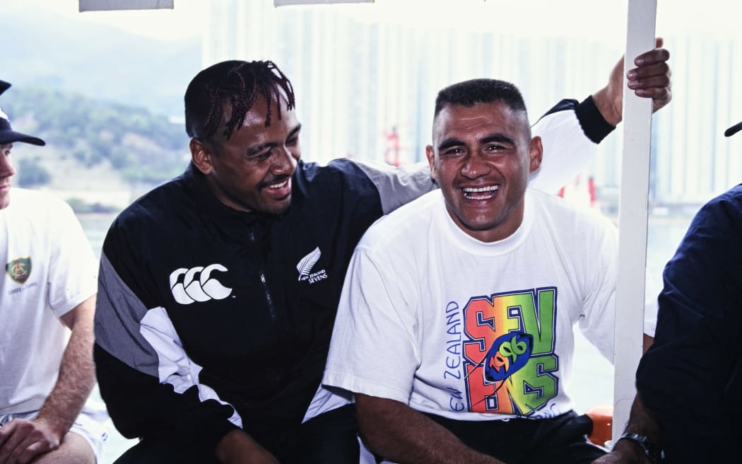 Jonah Lomu and Eric Rush.