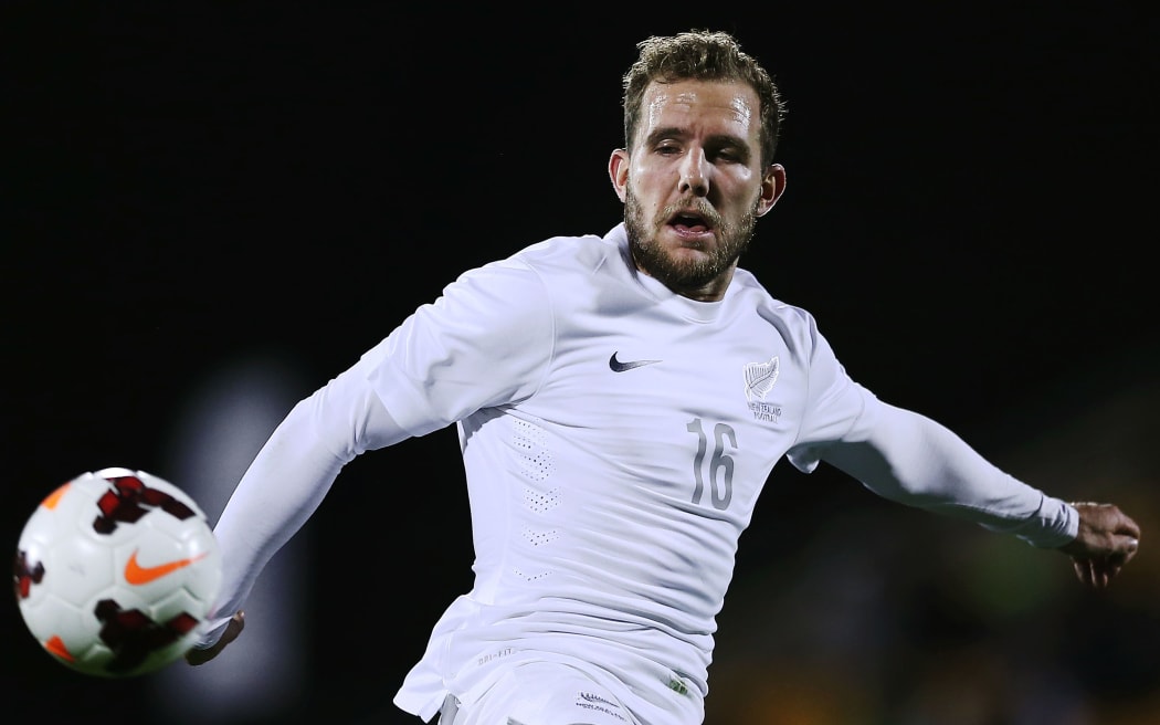 Jeremy Brockie of New Zealand in action. 2014.