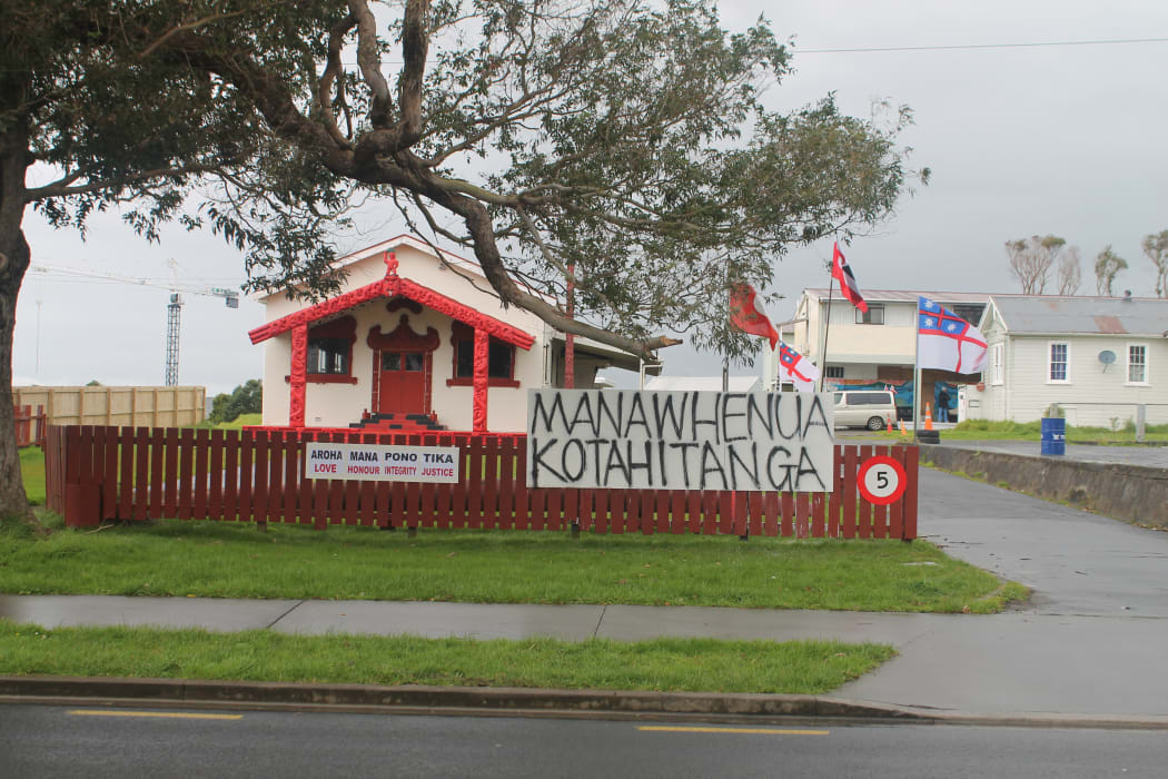 Wharenui that local iwi Ngāti Paoa are living in.