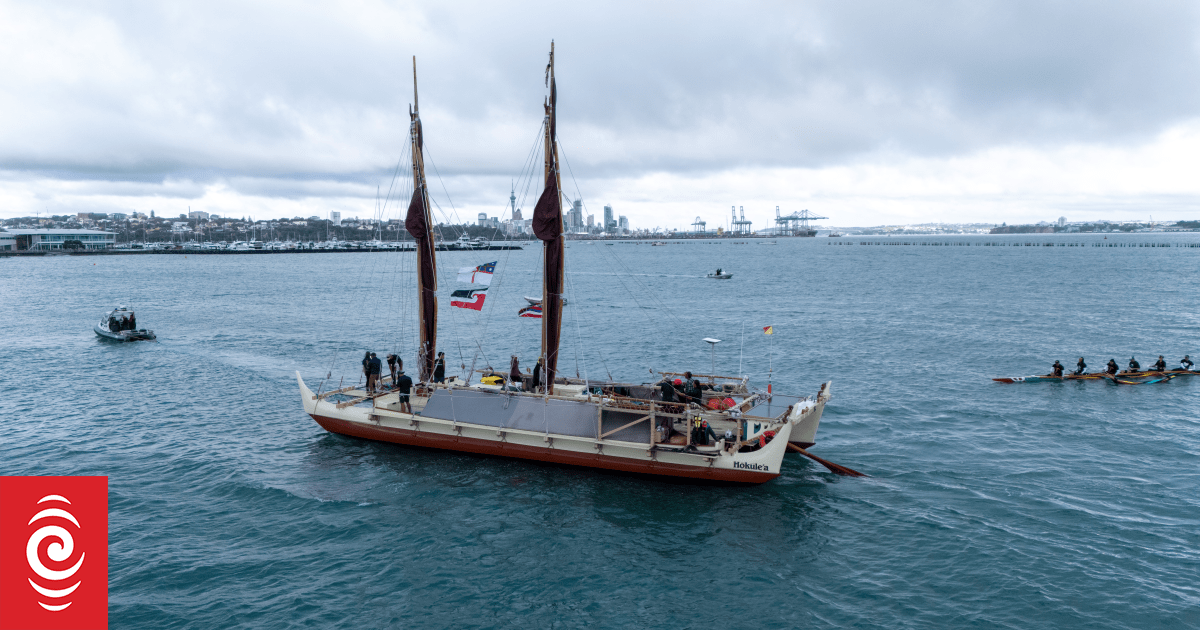 Ngāti Whātua Ōrākei welcomes historic waka Hōkūle'a to Tāmaki Makaurau