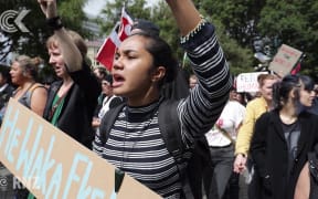 Group marches on Parliament over Ihumatao land dispute