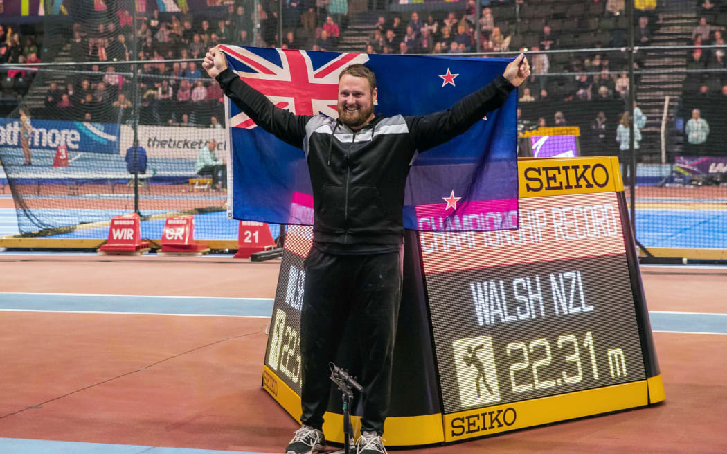 IAAF World Indoor Championships, 2018, Tom Walsh wins Shot Putt.