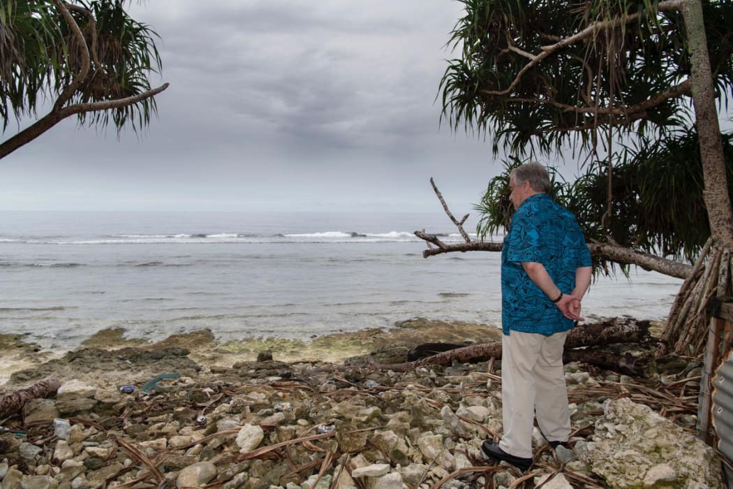 The Secretary-General of the United Nations Antonio Guterres visited Tuvalu in 2019 and described the tiny Pacific Island nation as "the extreme front-line of the global climate emergency".