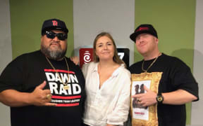 Charlotte hangs out with Brotha D and Andy of Dawn Raid entertainment