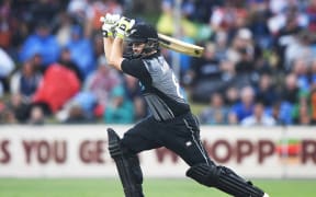 Black Caps Colin Munro batting.