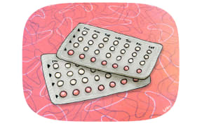 Contraceptive pill tablets.