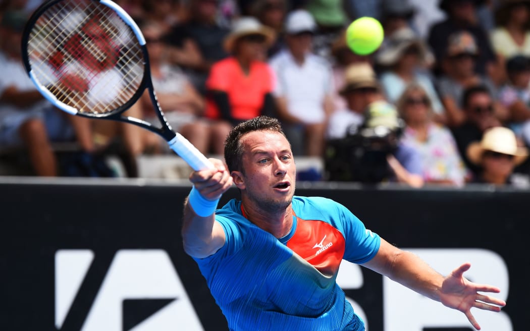 Philipp Kohlschreiber from Germany during the ASB Classic.
