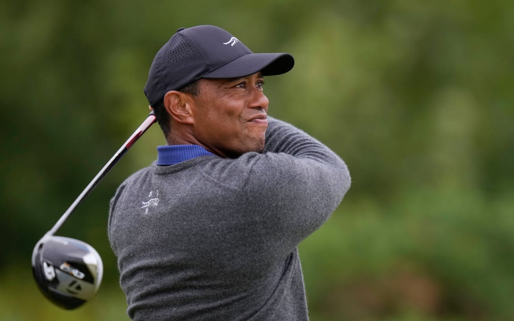 Tiger Woods at the 2024 Open Championship at Royal Troon, Scotland.